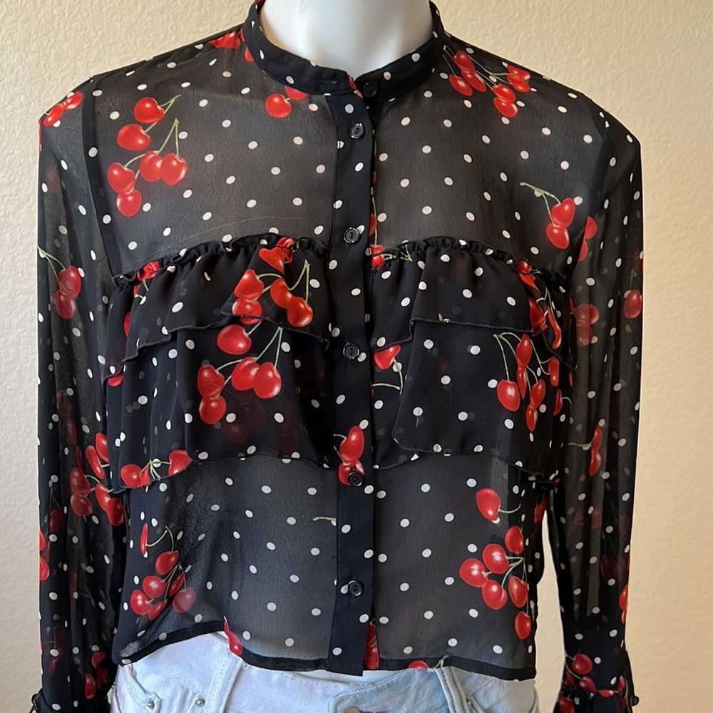 Forever 21 cherry crop top